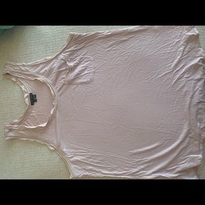 Theory size large detailed light pink tank top.